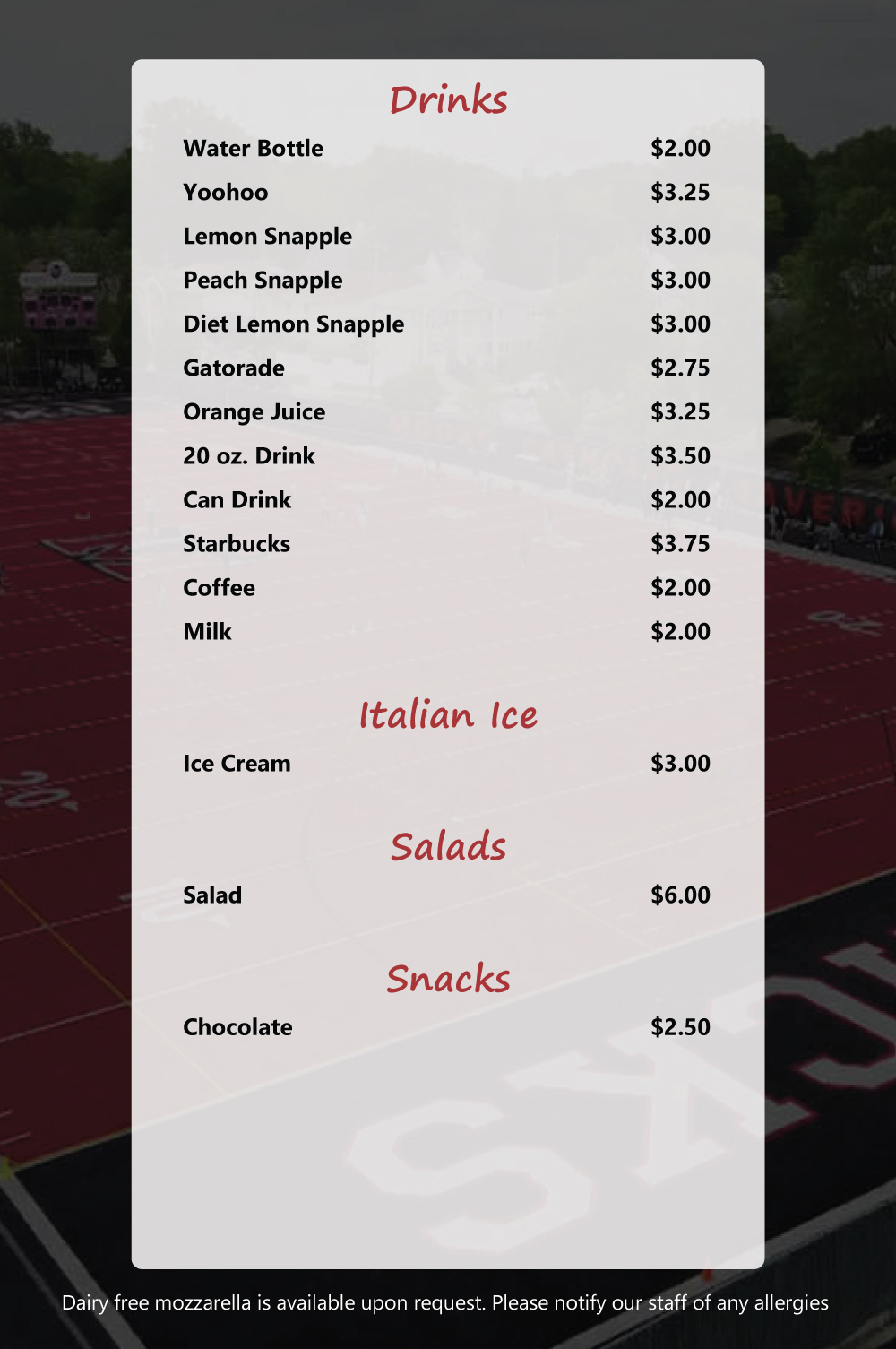 Moore Verde's Pizza Parlor Menu photos