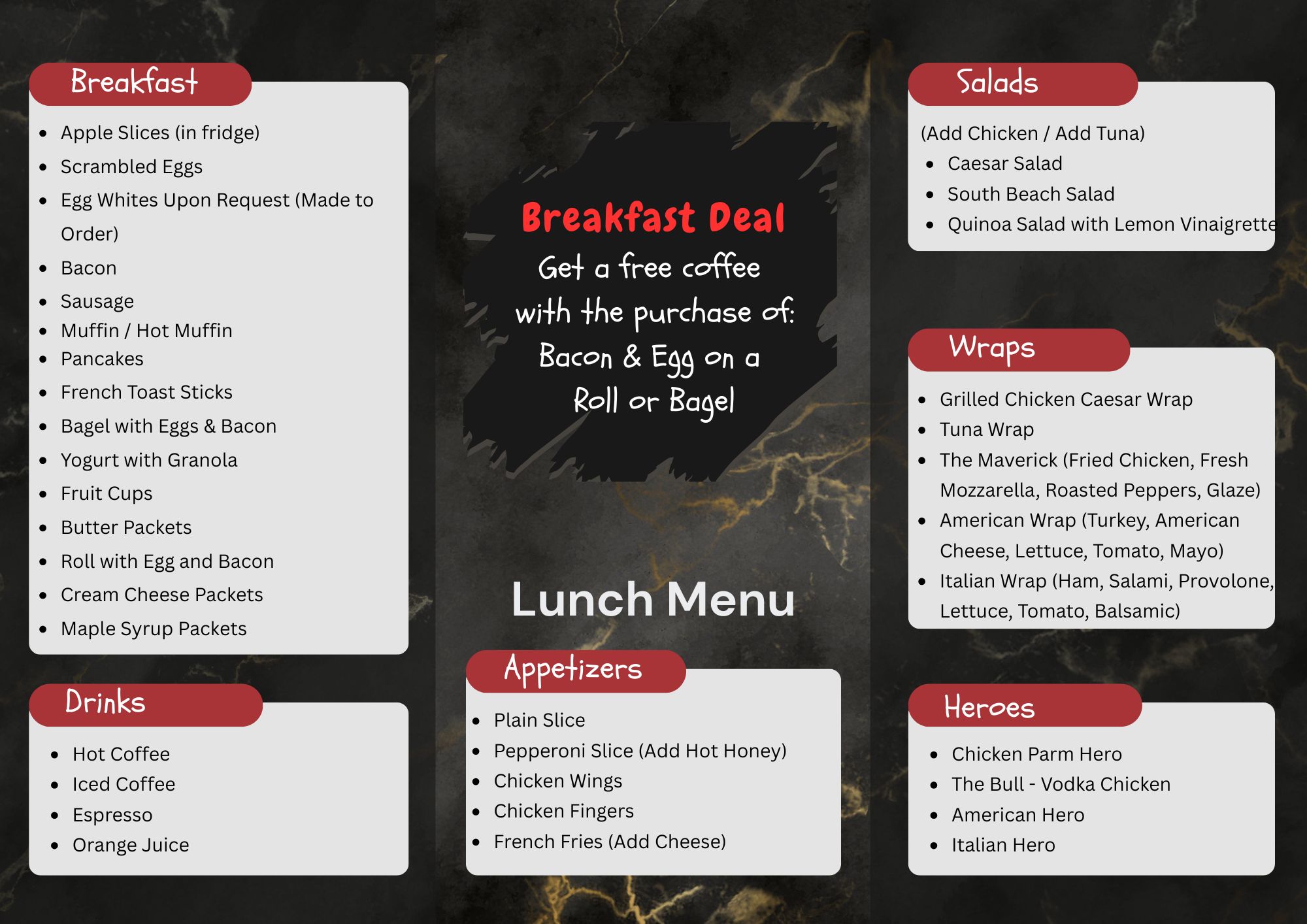 Moore Verde's Pizza Parlor Menu photos